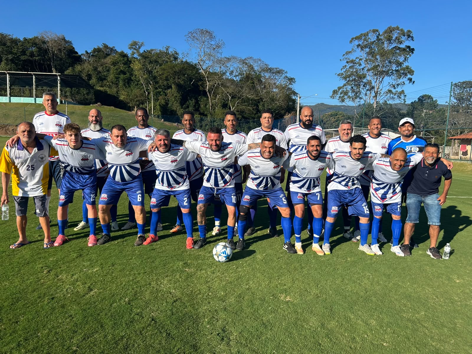 Elenco do Real Amigos no jogo contra Bela Vista em 01/08